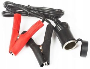 PRZEDŁUŻACZ GNIAZDA ZAPALNICZKI KROKODYLKI 0.8 m