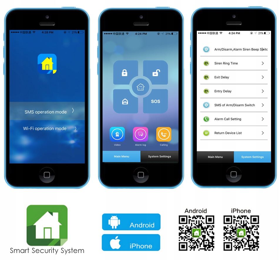 BEZPRZEWODOWY ALARM GSM WIFI APP PL + KARTA SIM POWYSTAWOWY - obrazek 6
