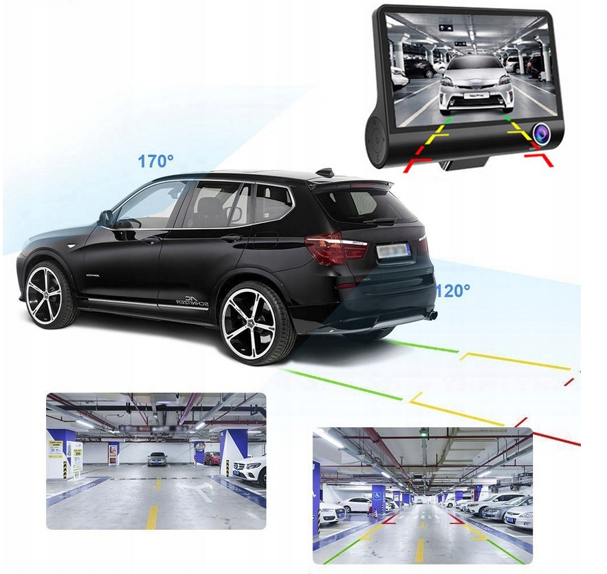 REJESTRATOR JAZDY 3 KAMERY + KAMERA COFANIA FULL HD - obrazek 3