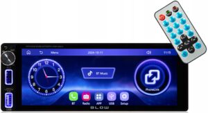 RADIO SAMOCHODOWE 1-DIN USB-C BLUETOOTH WIFI FM AM RDS CARPLAY ANDROID AUTO