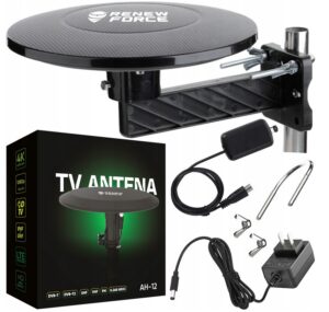 AKTYWNA ANTENA ZEWNĘTRZNA DOOKÓLNA 360° AKTYWNA FILTR LTE DVB-T 4K MUX 1-8