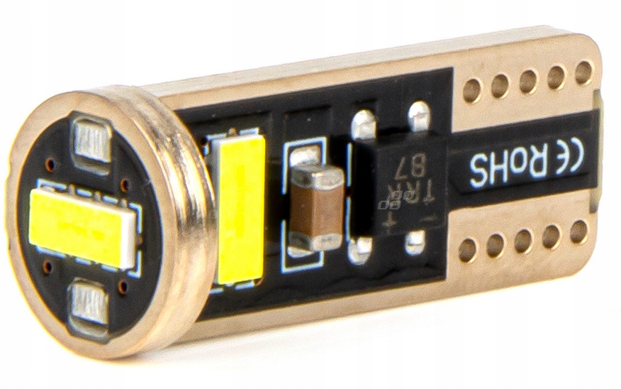 ŻARÓWKI LED CANBUS T10e W5W 3x2055 SMD WHITE 12V 24V AMIO-03720 - obrazek 3