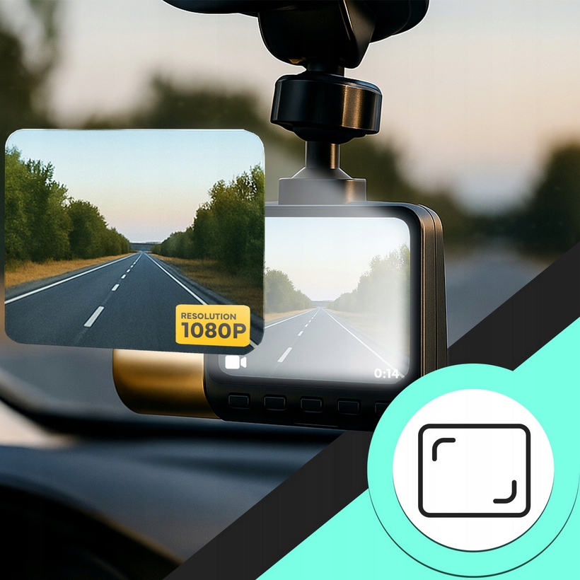 WIDEOREJESTRATOR SAMOCHODOWY KAMERA SAMOCHODOWA MODUŁ GPS G-SENSOR + Karta - obrazek 10