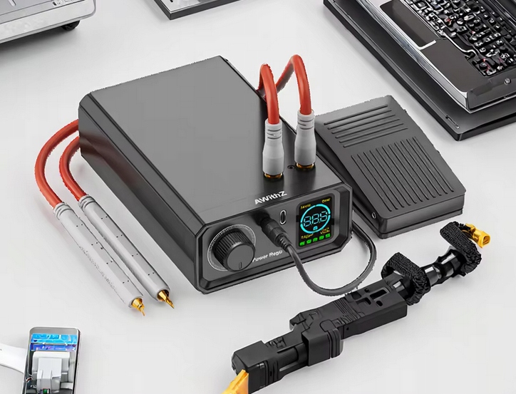 PRZENOŚNA ZGRZEWARKA SPAWARKA OGNIW BATERII AKUMULATOROWA MINI MASZYNA DO ZGRZEWANIA - obrazek 7