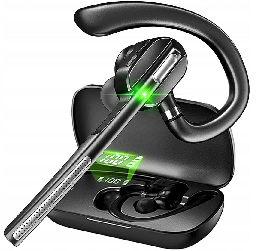 SŁUCHAWKA BLUETOOTH G5 5.2 BEZPRZEWODOWY ZESTAW SŁUCHAWKOWY + ETUI - obrazek 6