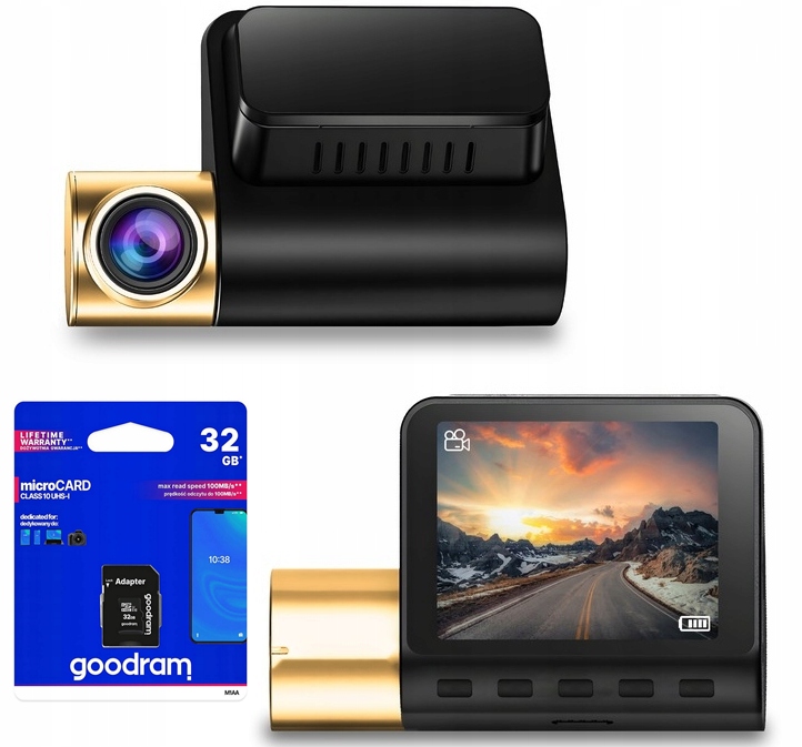 WIDEOREJESTRATOR SAMOCHODOWY KAMERA SAMOCHODOWA MODUŁ GPS G-SENSOR + Karta