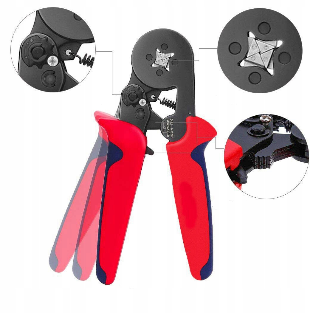 ZACISKARKA SZCZYPCE DO ZACISKANIA KONEKTORÓW +1800 tulejek 0,25 mm² -10 mm² - obrazek 12