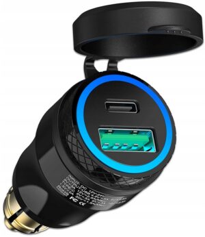 ŁADOWARKA TIR WĄSKIE GNIAZDO 30W QC3.0 USB typu C PD VOLVO SCANIA MINI DIN