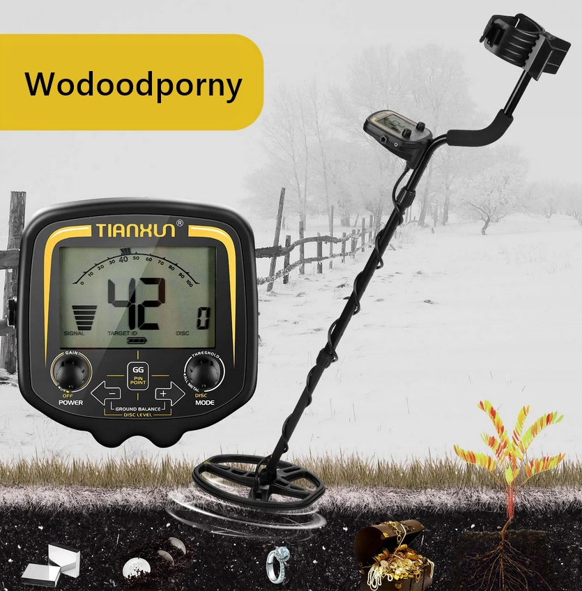 PROFESJONALNY WYKRYWACZ METALI, ZŁOTA, SREBRA,DETEKTOR TX-850 + BATERIA 9V - obrazek 6