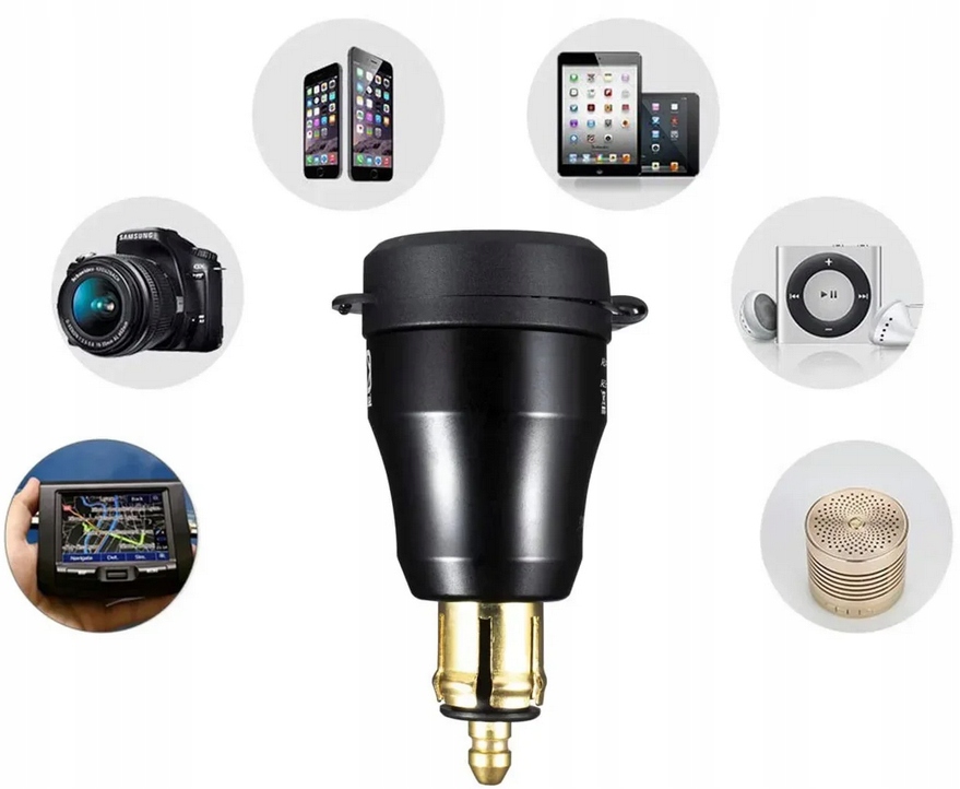 ŁADOWARKA TIR WĄSKIE GNIAZDO 30W QC3.0 USB typu C PD VOLVO SCANIA MINI DIN - obrazek 8