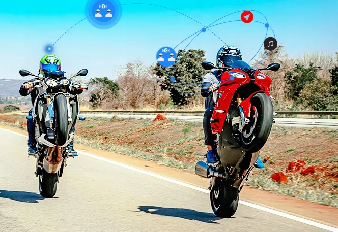 INTERKOM MOTOCYKLOWY MaxTo M6S MESH SYSTEM DO 8 URZĄDZEŃ RADIO WODOODPORNY - obrazek 11