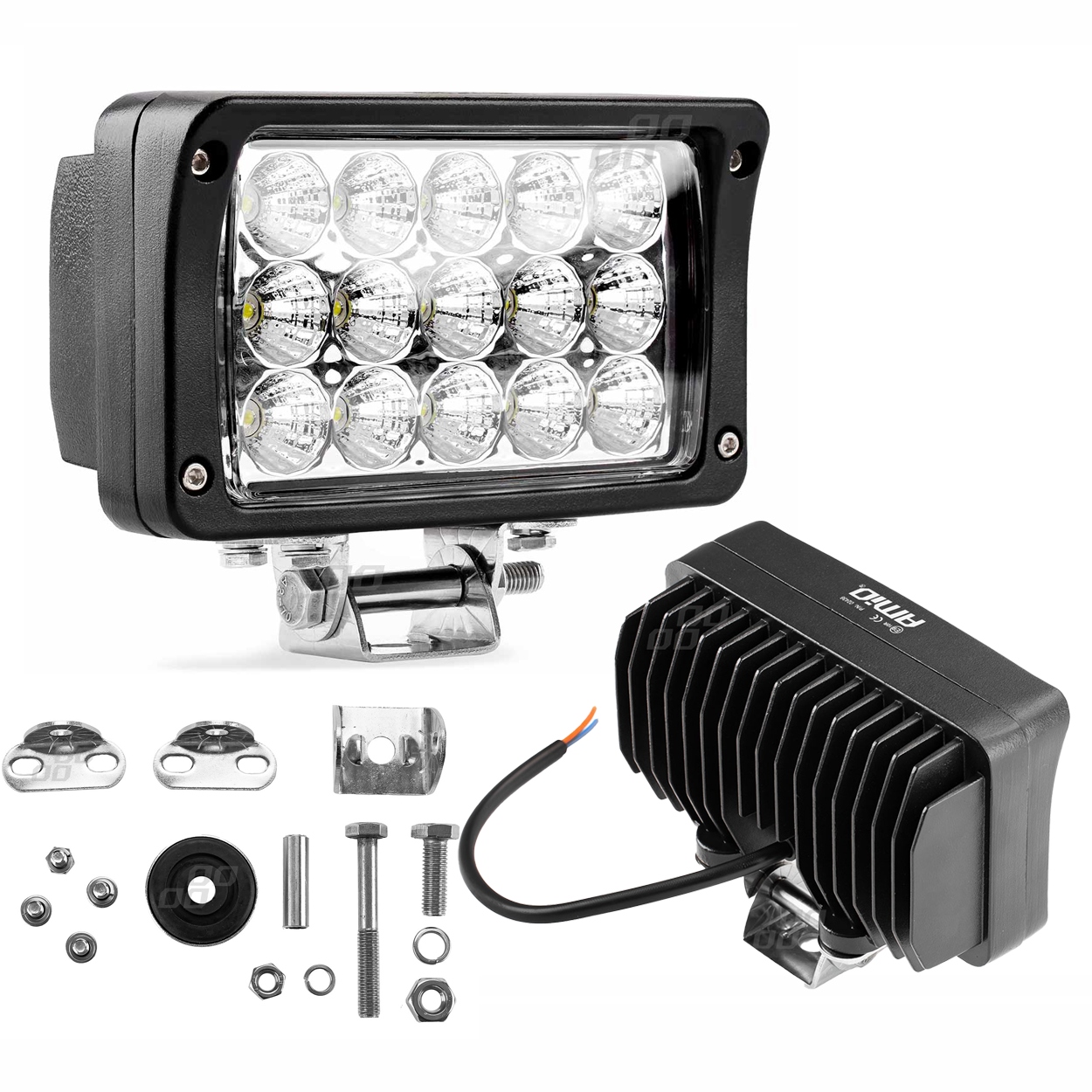 LAMPA ROBOCZA HALOGEN LED SZPERACZ AWL22 15LED 12V 24V AMIO-02436 45W 9-36V