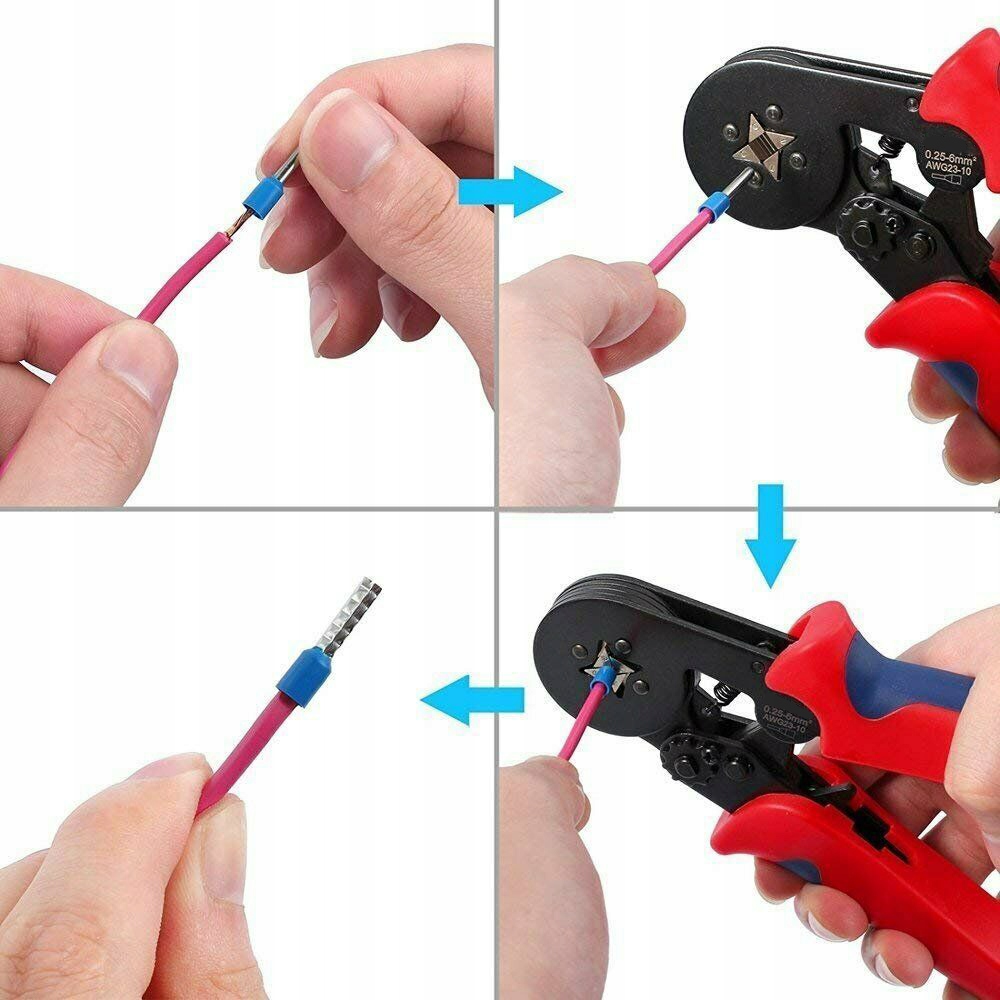 ZACISKARKA SZCZYPCE DO ZACISKANIA KONEKTORÓW +1800 tulejek 0,25 mm² -10 mm² - obrazek 11