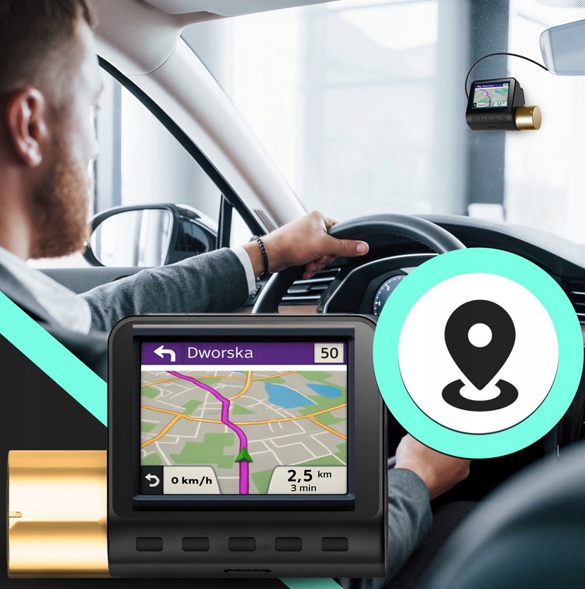 WIDEOREJESTRATOR SAMOCHODOWY KAMERA SAMOCHODOWA FULL HD MODUŁ GPS G-SENSOR - obrazek 11