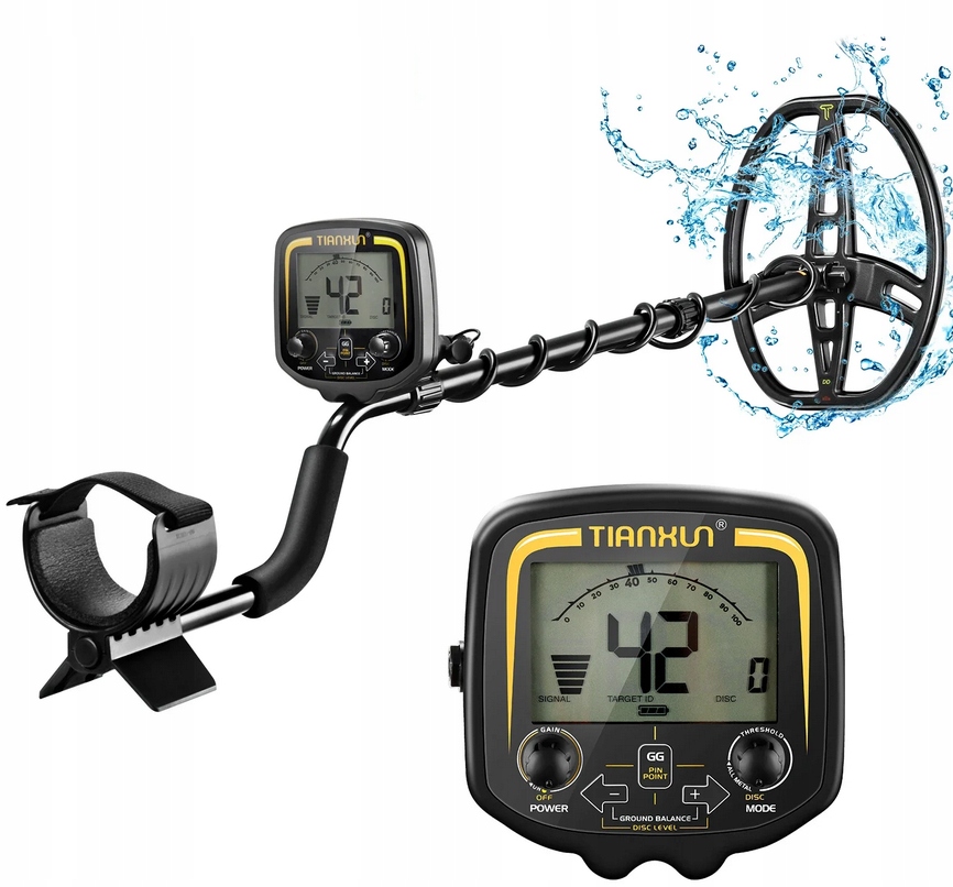 PROFESJONALNY WYKRYWACZ METALI, ZŁOTA, SREBRA,DETEKTOR TX-850 + BATERIA 9V - obrazek 2