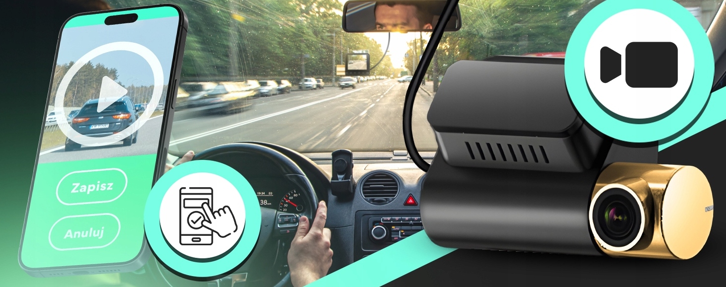 WIDEOREJESTRATOR SAMOCHODOWY KAMERA SAMOCHODOWA FULL HD MODUŁ GPS G-SENSOR - obrazek 4