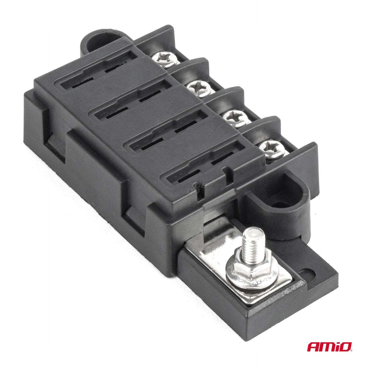SKRZYNIA BEZPIECZNIKOWA KONEKTORY ŚRUBOWE 4 GNIAZDA AMIO-03835 - obrazek 7