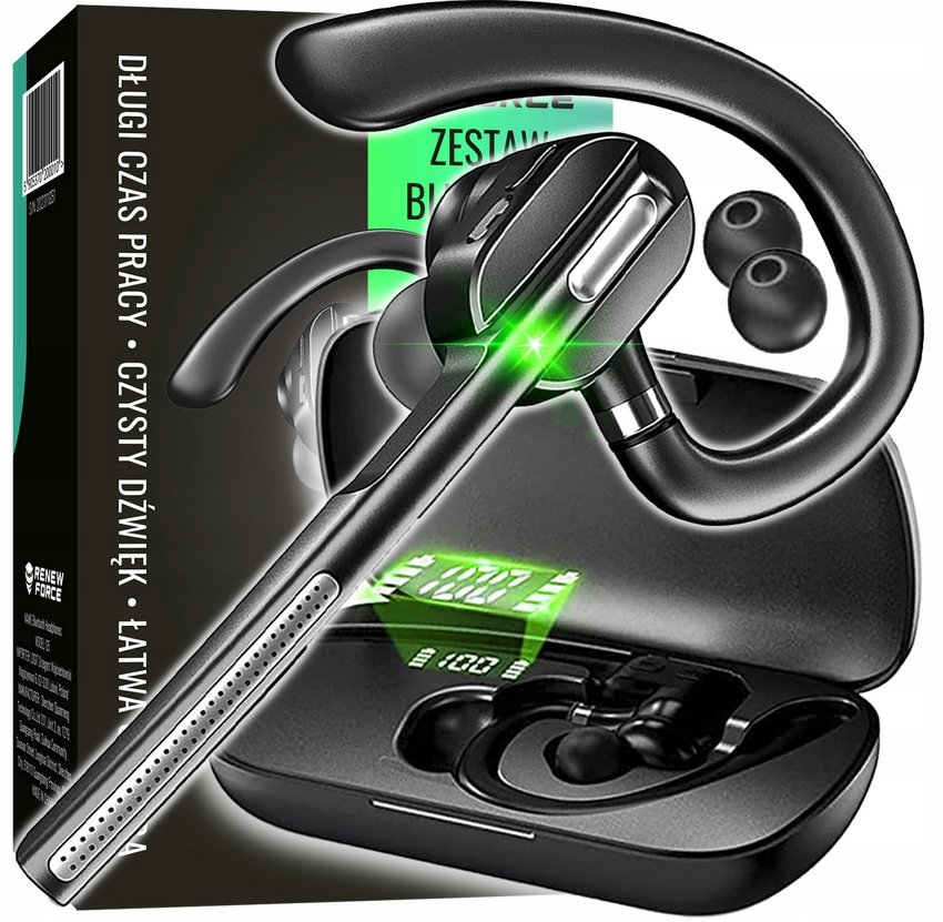 SŁUCHAWKA BLUETOOTH G5 5.2 BEZPRZEWODOWY ZESTAW SŁUCHAWKOWY + ETUI