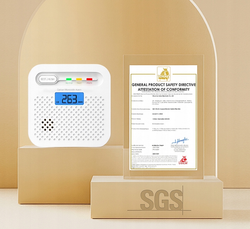 CZUJNIK CZADU TLENKU WĘGLA CO BEZPRZEWODOWY WIFI LCD TUYA 85dB APLIKACJA - obrazek 7