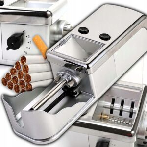 MASZYNKA DO NABIJANIA PAPIEROSÓW ELEKTRYCZNA NABIJARKA TYTONIU METALOWA XL