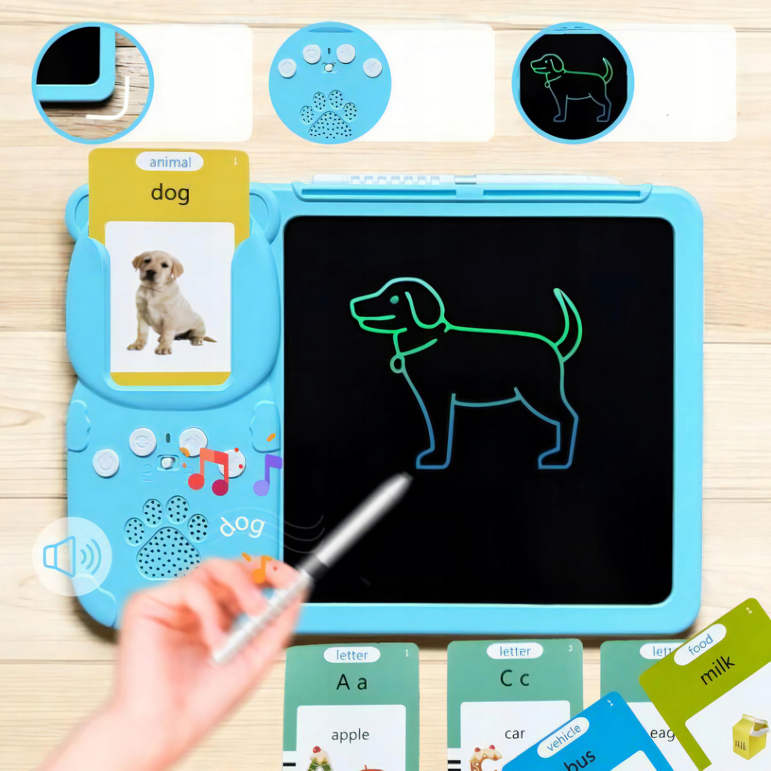 CZYTNIK KART TABLET DO NAUKI 1020 SŁOWEK POLSKI ANGIELSKI DO ANGIELSKIEGO - obrazek 7