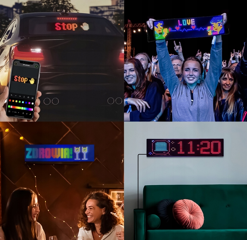 TABLICA IMIENNA LED TIR PODŚWIETLANA DLA KIEROWCY DO CIĘŻARÓWKI PREMIUM XL - obrazek 10