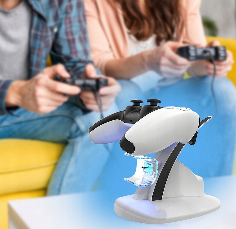STACJA ŁADOWANIA DO PADÓW PS5 PLAYSTATION 5 DUALSENSE ŁADOWARKA PODWÓJNA - obrazek 11