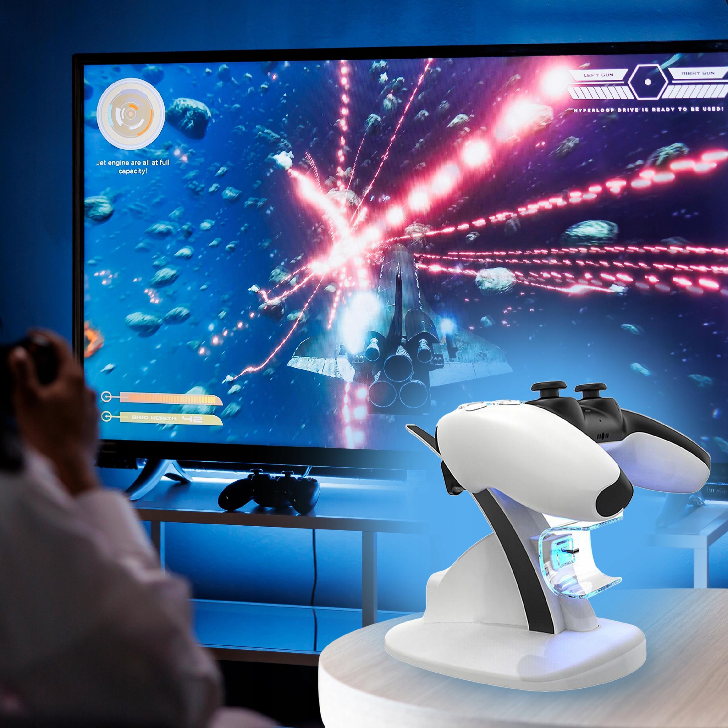 STACJA ŁADOWANIA DO PADÓW PS5 PLAYSTATION 5 DUALSENSE ŁADOWARKA PODWÓJNA - obrazek 4