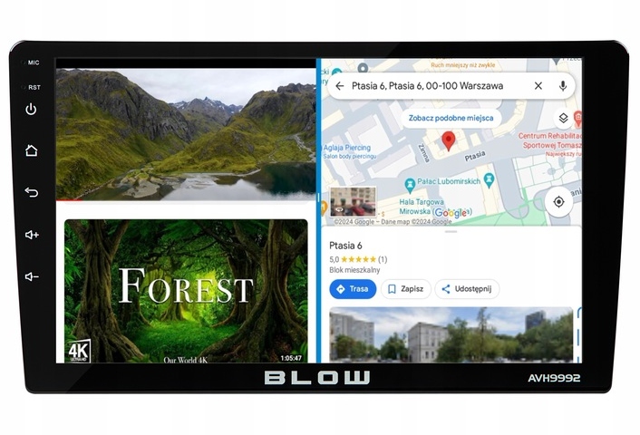 RADIO SAMOCHODOWE 2 DIN 9" BLUETOOTH AUX USB ANDROID 12 CAR PLAY GPS WIFI - obrazek 11