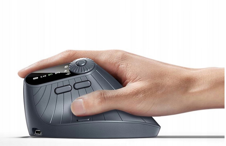 PIONOWA MYSZ BEZPRZEWODOWA MYSZKA WERTYKALNA ERGONOMICZNA WiFi Bluetooth BT - obrazek 5