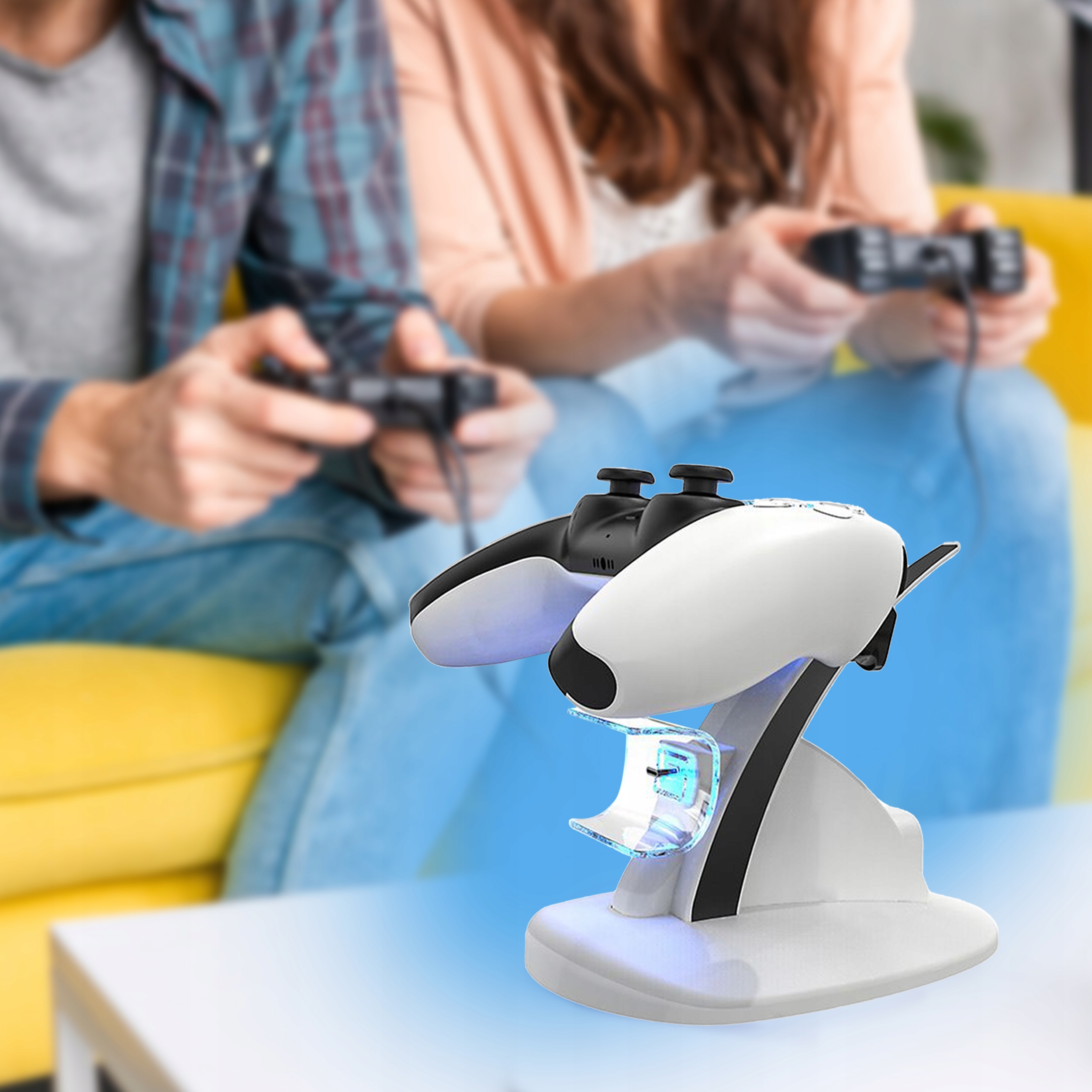 STACJA ŁADOWANIA DO PADÓW PS5 PLAYSTATION 5 DUALSENSE ŁADOWARKA PODWÓJNA - obrazek 2