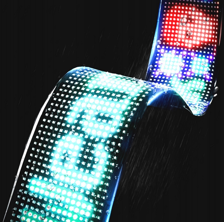 SYGNALIZATOR GESTÓW RĘKA TEKST SYMBOLE NA TYLNĄ SZYBĘ SAMOCHODU LED 59x12cm - obrazek 6