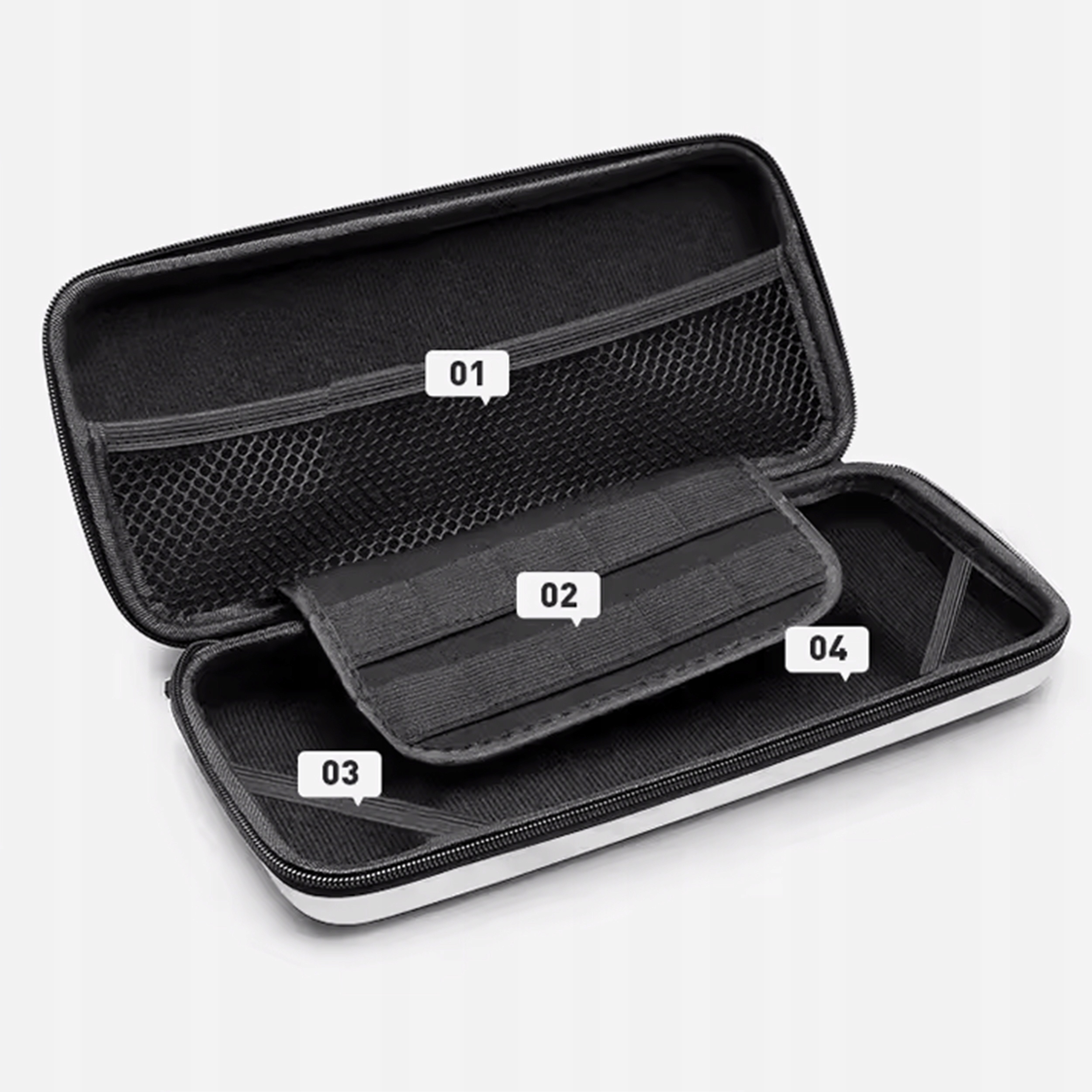 Etui do Nintendo Switch OLED Renew Force twarde EVA z miejscem na 10 gier - obrazek 8