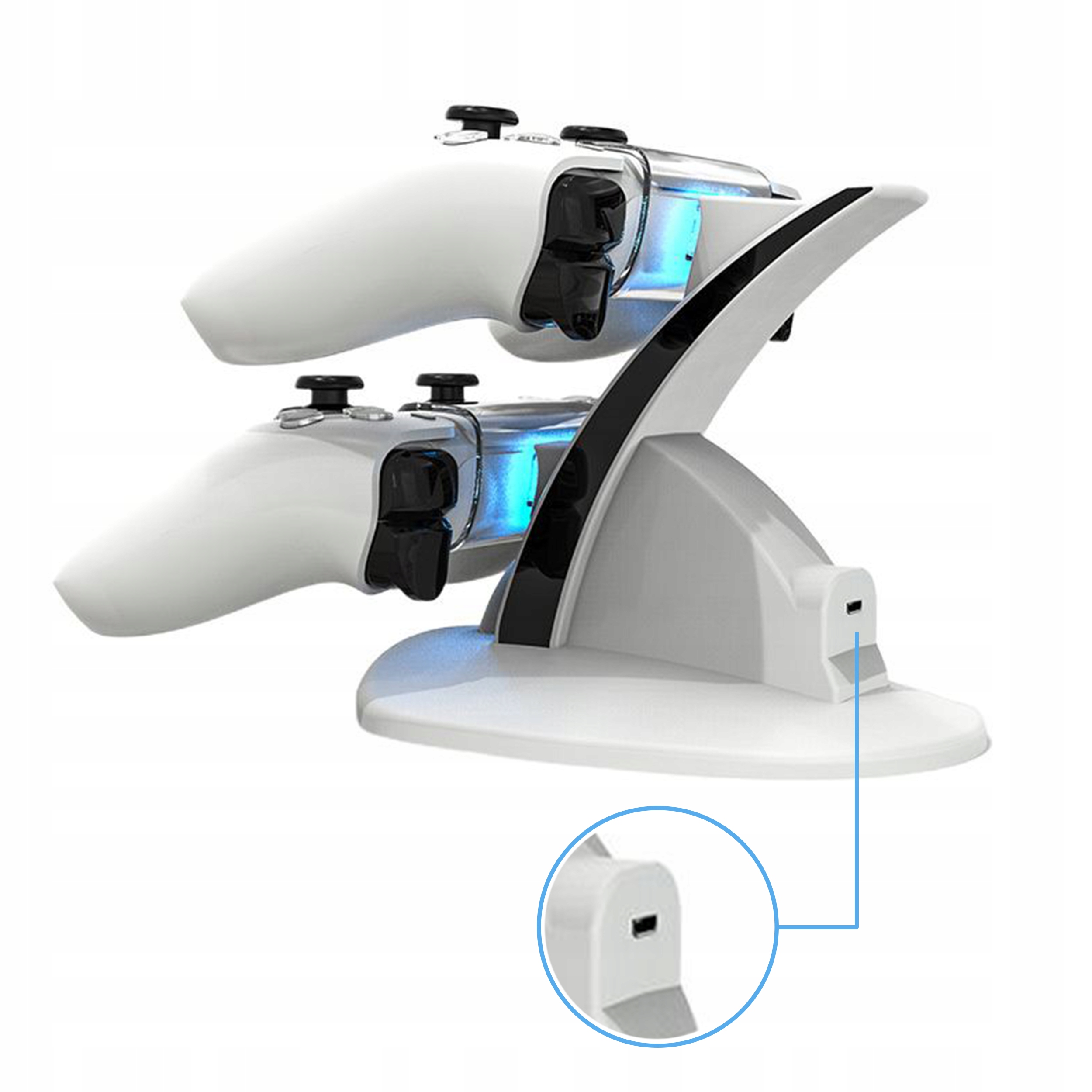 STACJA ŁADOWANIA DO PADÓW PS5 PLAYSTATION 5 DUALSENSE ŁADOWARKA PODWÓJNA - obrazek 7