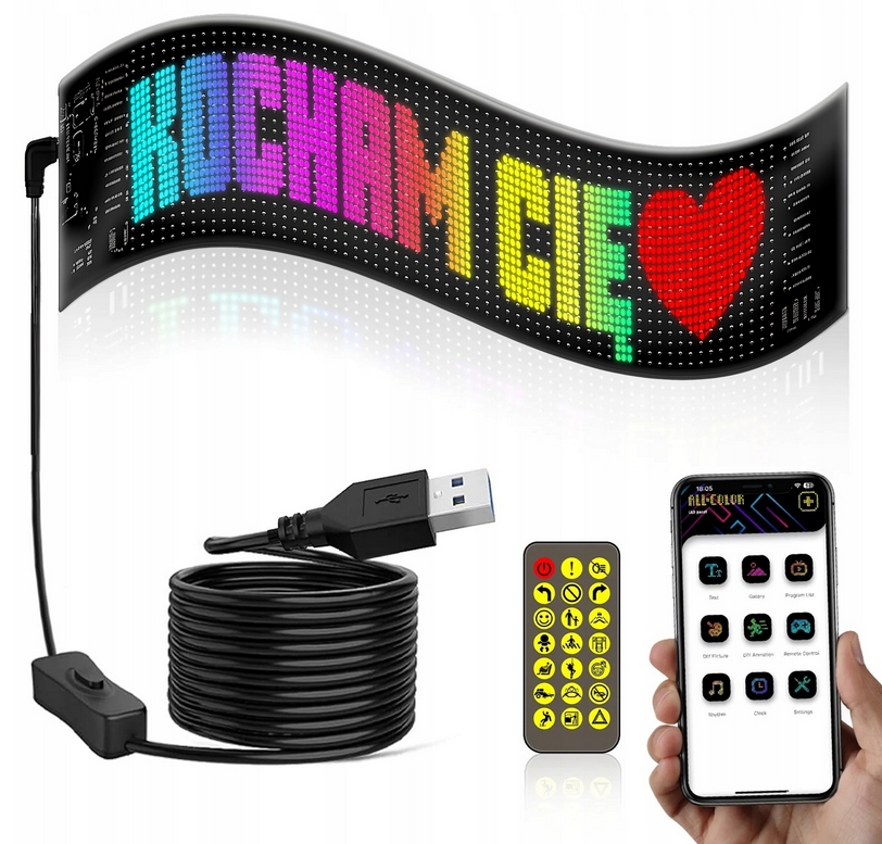 TABLICA IMIENNA LED TIR PODŚWIETLANA DLA KIEROWCY DO CIĘŻARÓWKI PREMIUM XL - obrazek 12