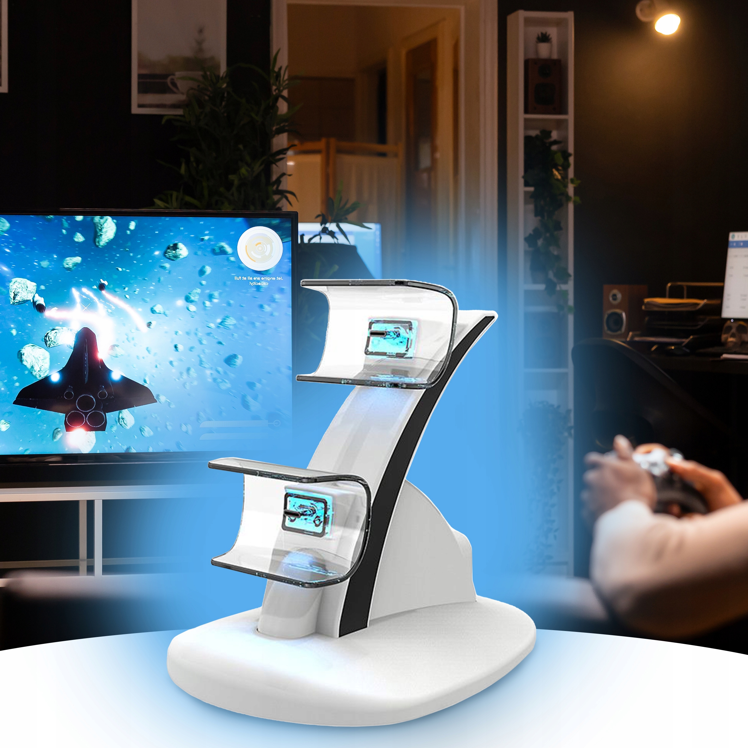 STACJA ŁADOWANIA DO PADÓW PS5 PLAYSTATION 5 DUALSENSE ŁADOWARKA PODWÓJNA - obrazek 5