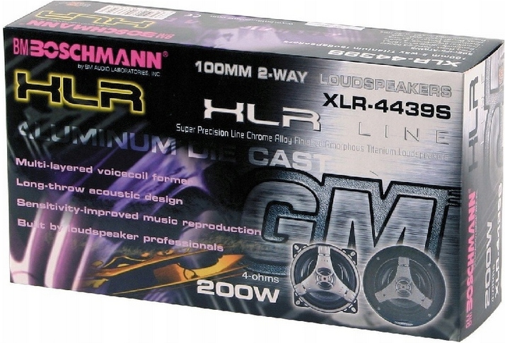 Głośniki samochodowe Boschmann XLR-4439S 100mm 4ohm - obrazek 2